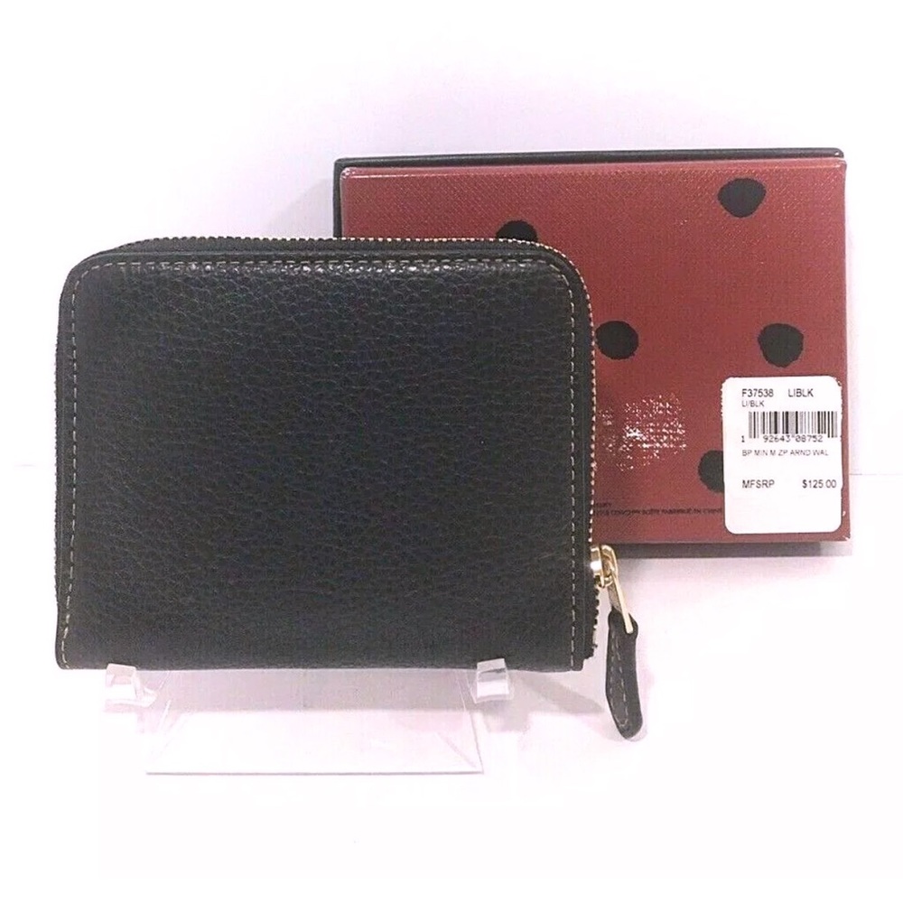 Coach Disney Minnie Mouse Black Wallet NWT - Picture 7 of 8